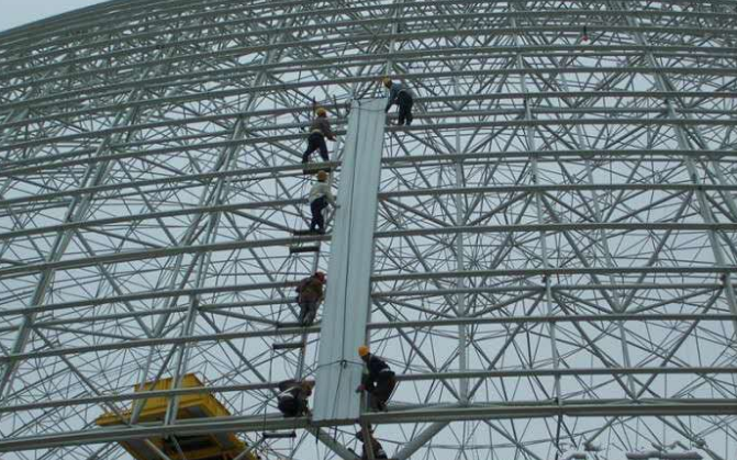 德阳网架装配好以后应当留神哪八项验收事件