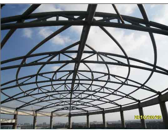德阳中煤朔州宾馆管桁架工程