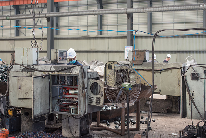 德阳网架配件-锥头加工车间