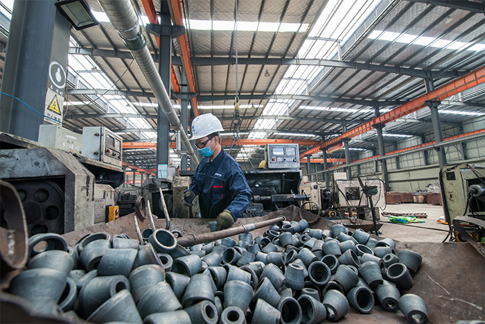 德阳网架配件-锥头加工车间